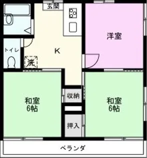 コスモス新松戸【2階】の間取り