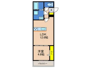 Habitation神戸【1階】の間取り