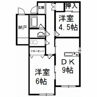ワンハンドレッドホームズ【1階】の間取り