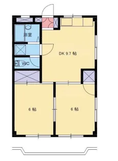 北園サンハイム2【3階】の間取り