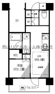 イニシア調布ステーションサイト【9階】の間取り