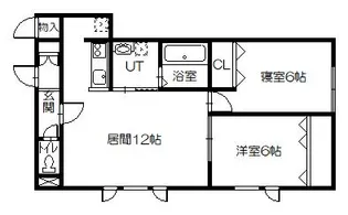 豊華Fハウス【1階】の間取り