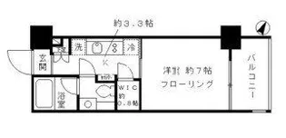 パークリュクス東麻布mono【8階】の間取り
