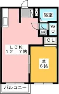 エルディムムトウA【2階】の間取り
