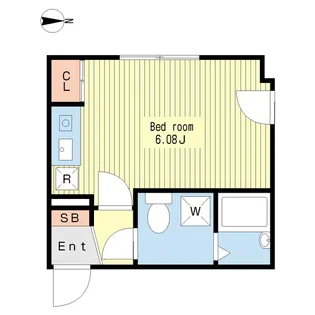 MODULOR不動前【3階】の間取り