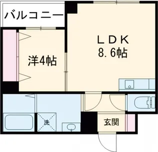 ハイリード・セイフウ【8階】の間取り
