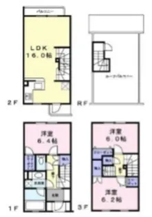 ラビ学芸大学(010689)【1階】の間取り