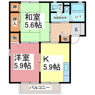 メゾンプレミールA.B【2階】の間取り