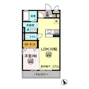 ベルデュール【2階】の間取り