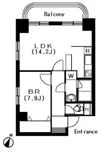 カステーロミズタニ【8階】の間取り