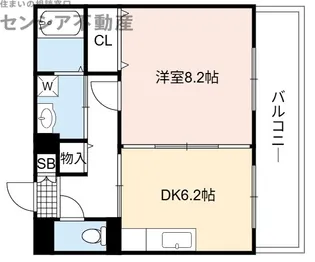 チャコーレ岡本【2階】の間取り