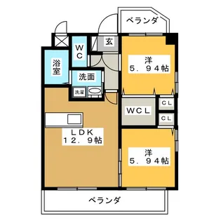 グレイスコート2【2階】の間取り