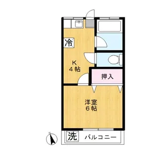 第2三幸ハイツ【2階】の間取り