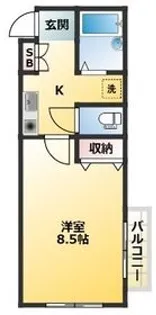 デリス【2階】の間取り