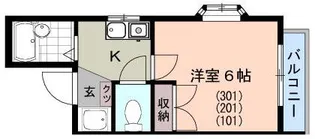 クレアモントハウスT&S【2階】の間取り