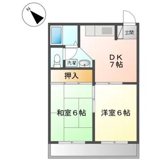 みずほハイツ【1階】の間取り