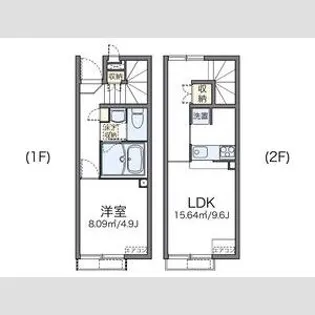 レオネクストファミリア白山【1階】の間取り