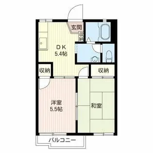 グリーンハイツSS【2階】の間取り