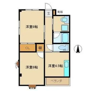 コスモハイツ【3階】の間取り