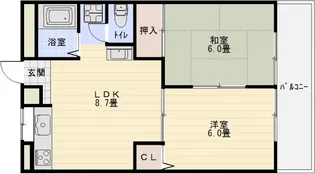 メゾン平野【1階】の間取り