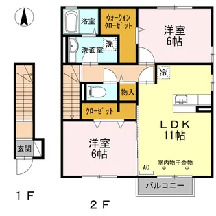 カモミール台町【2階】の間取り