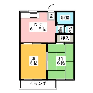 フレグランスベル西春【2階】の間取り
