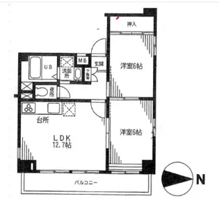 メゾン有輝【2階】の間取り