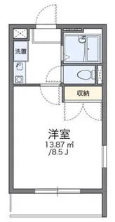 レオパレスルミエール【2階】の間取り