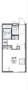 レオパレスリヴァージュオカベ【2階】の間取り