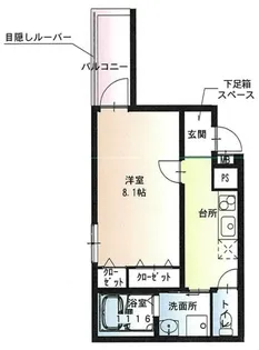 フジパレス堺北長尾ウエスト【3階】の間取り