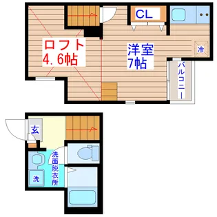 RIZEST HALE太子堂【1階】の間取り