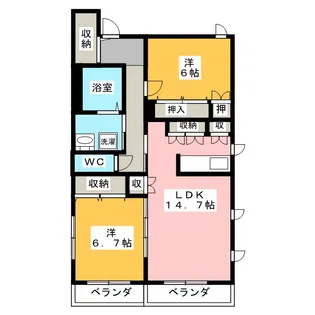 MAISON i-BOX【2階】の間取り