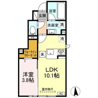 レジデンス翠【1階】の間取り