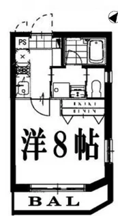 ディアコート目黒【4階】の間取り