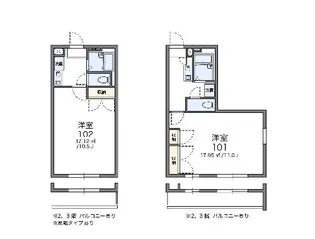 レオパレスメゾン【3階】の間取り