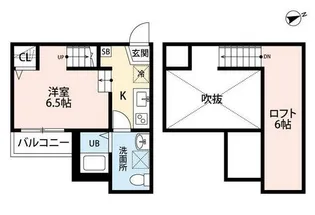 フォンターナ島崎【1階】の間取り