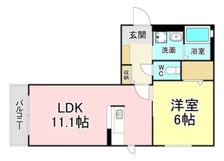 セレーノ宮前【2階】の間取り