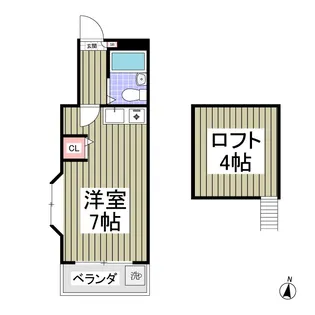 ニューパレス松戸【2階】の間取り