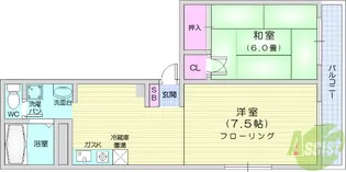 ガーデンハウス八乙女【3階】の間取り