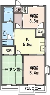 シャルマンK【2階】の間取り