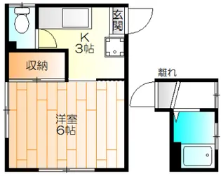 片野ハイツ【2階】の間取り