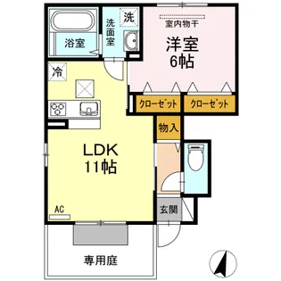 TIARAI【1階】の間取り