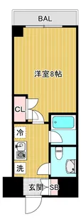 ロジェ今福鶴見【7階】の間取り