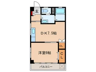 コ-ポとうか【1階】の間取り