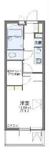 レオパレス康雲【3階】の間取り