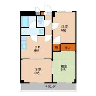 グリーンハイツ【2階】の間取り