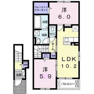 輝 I【2階】の間取り