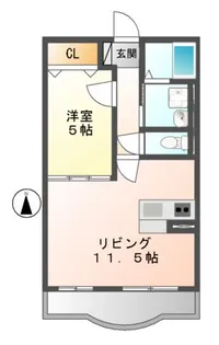 デュオグラート【3階】の間取り