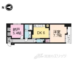 CALM押小路通【3階】の間取り