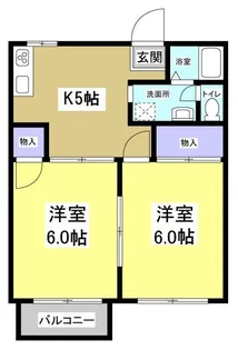 サントピアB【2階】の間取り